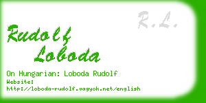 rudolf loboda business card